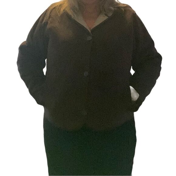 Woolrich FABULOUS Faux Suede Shearling Lined Button Up Jacket - Picture 10 of 12